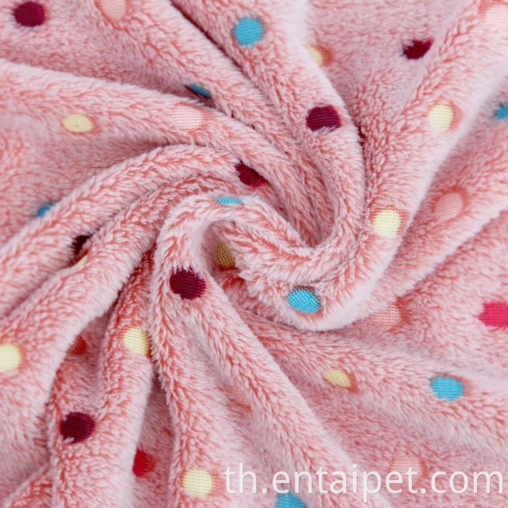 ผลิตภัณฑ์ PET Product Dog Blanket Flues Food Soft and Cute